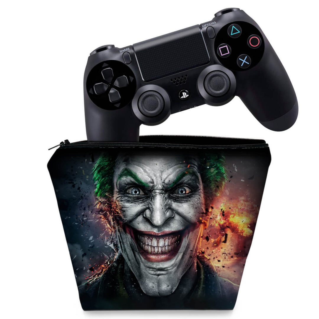 Capa Case PS4 Controle - Coringa Joker - Pop Arte Skins