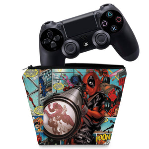 Capa Case PS4 Controle - Deadpool - Pop Arte Skins
