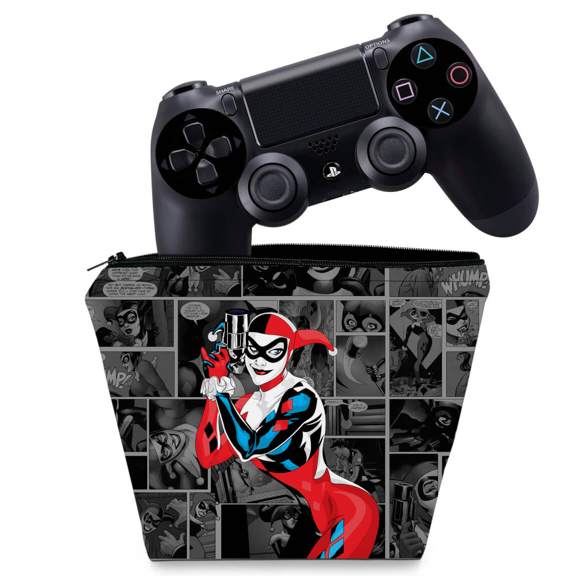 Capa PS4 Controle Case - Harley Quinn - Arlequina #A