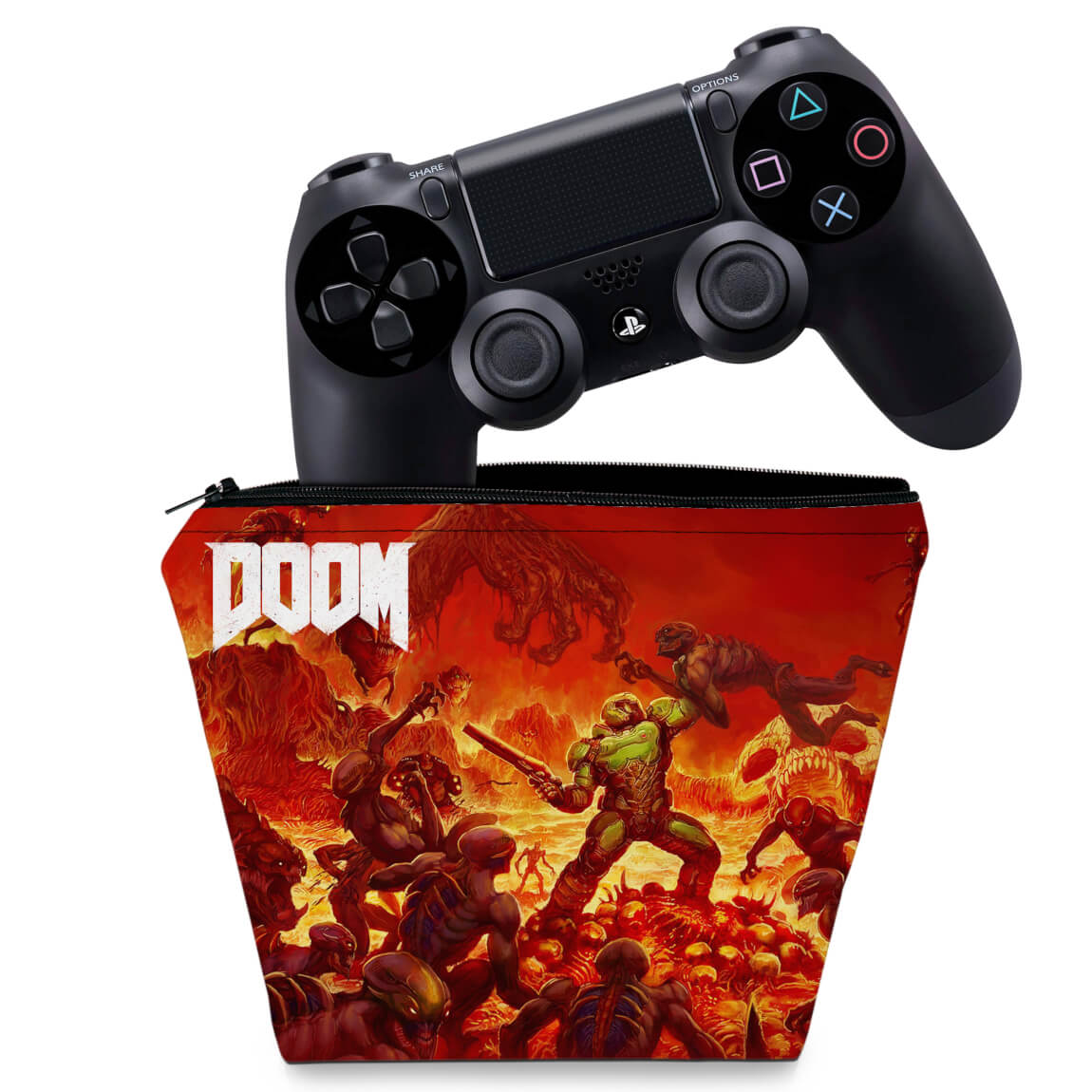 Capa PS4 Controle Case - Doom