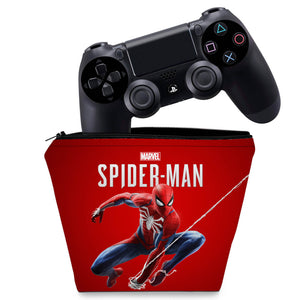 Capa Case PS4 Controle - Homem Aranha Spider-Man - Pop Arte Skins