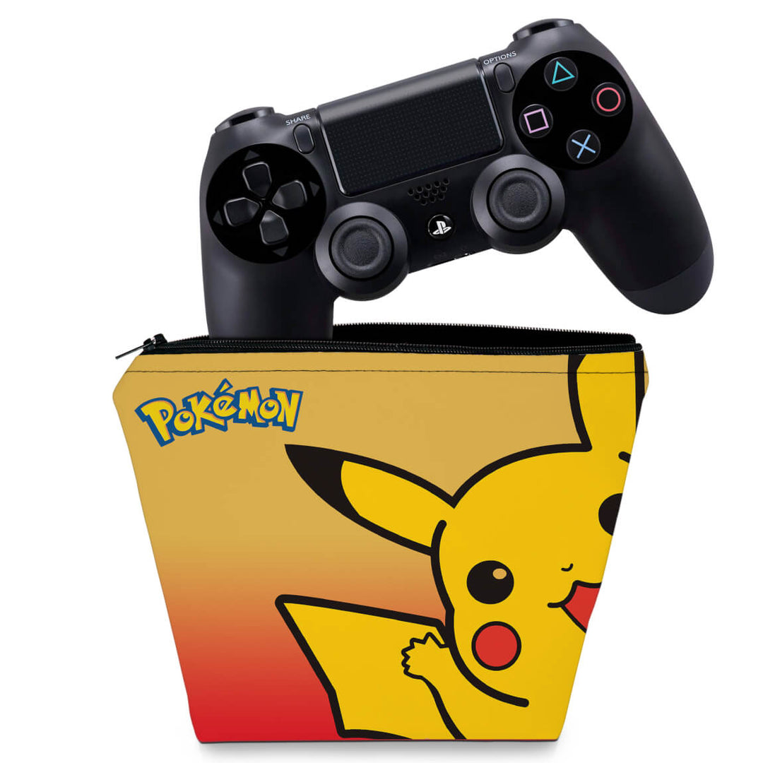 Capa Case PS4 Controle - Pokemon Pikachu - Pop Arte Skins