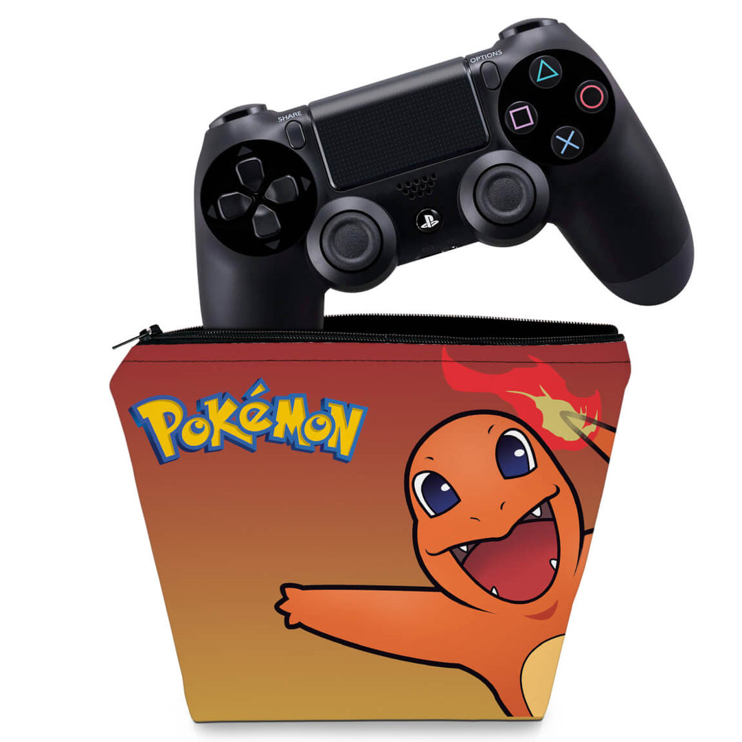 Capa Case PS4 Controle - Pokemon Charmander - Pop Arte Skins