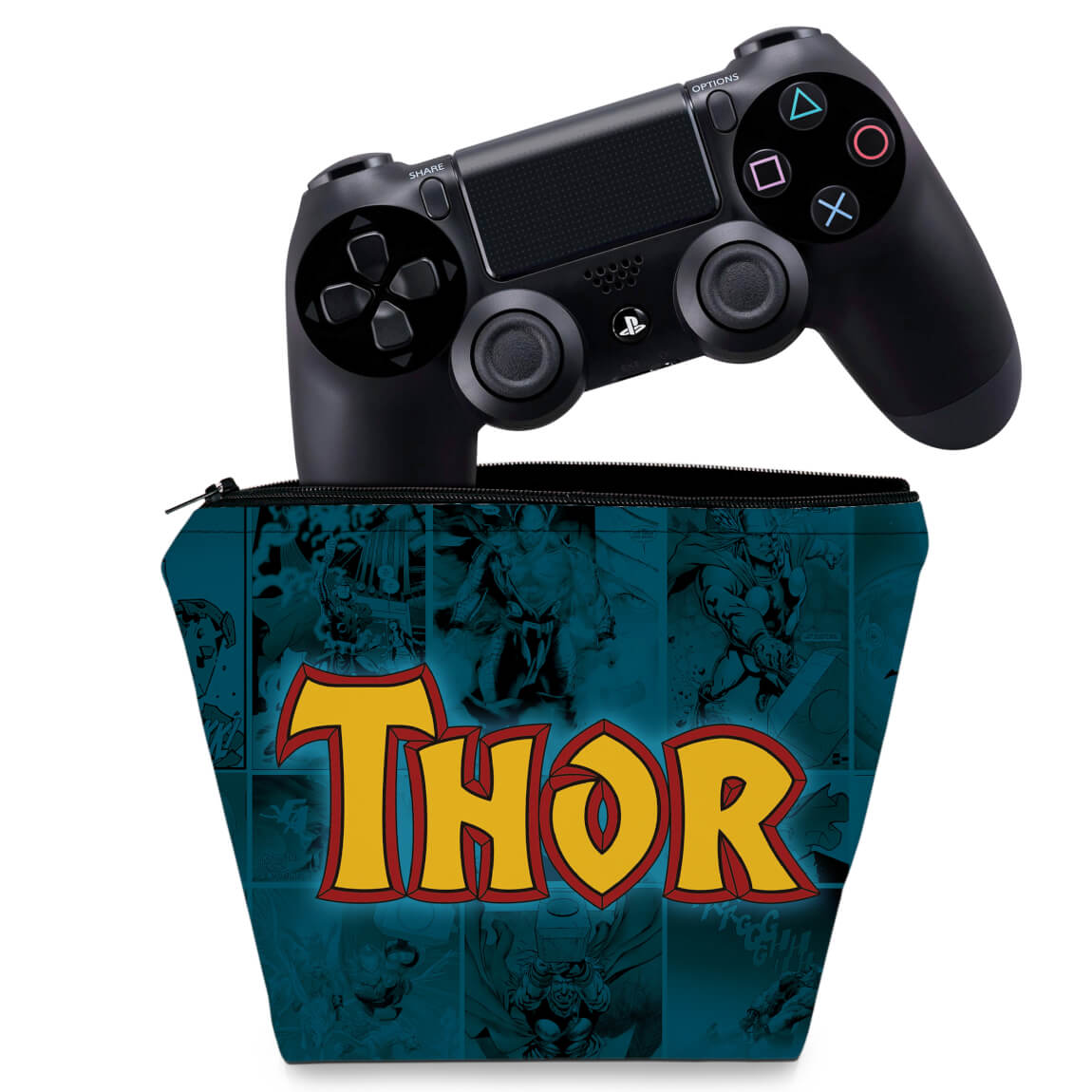 Capa PS4 Controle Case - Thor Comics