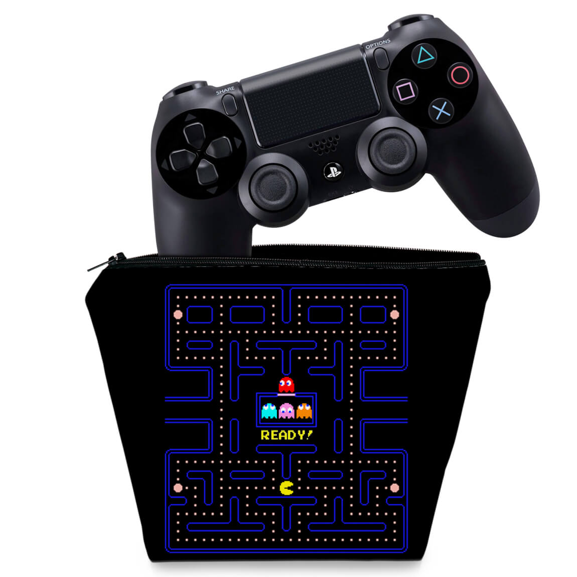 Capa PS4 Controle Case - Pac Man