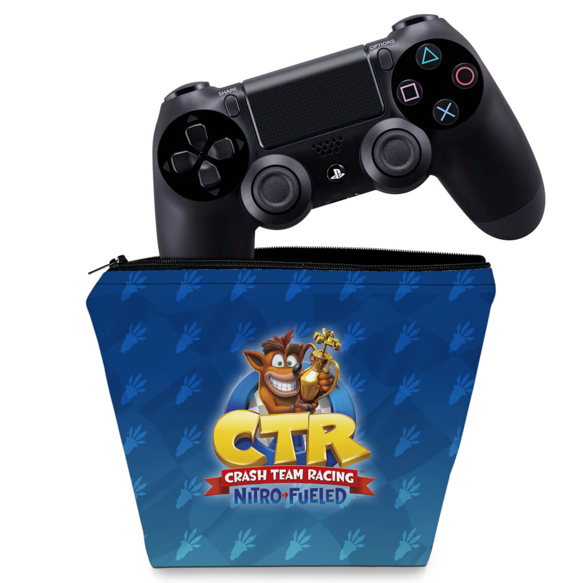 Capa Case PS4 Controle - Crash Team Racing Ctr