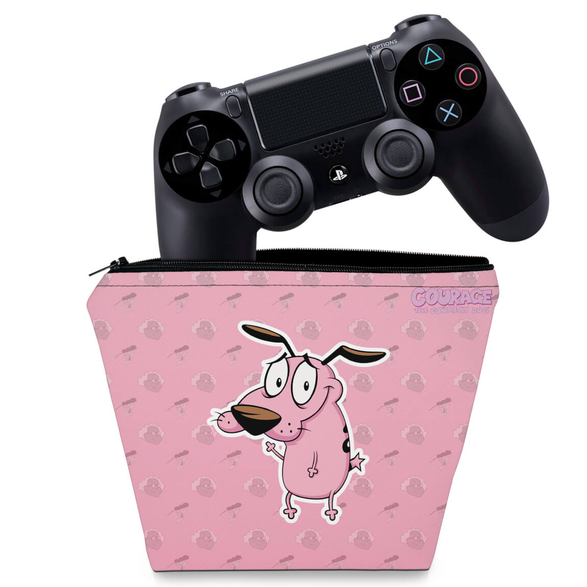 Capa PS4 Controle Case - Coragem: O cão covarde