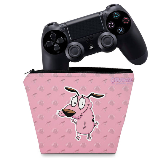 Capa PS4 Controle Case - Coragem: O cão covarde