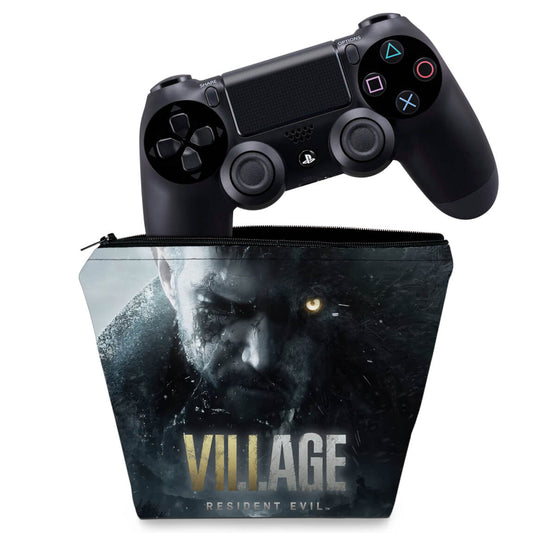 Capa PS4 Controle Case - Resident Evil Village
