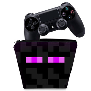 Capa Case PS4 Controle - Minecraft Enderman - Pop Arte Skins