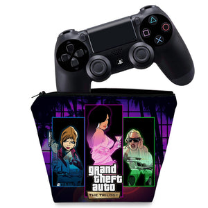 Capa Case PS4 Controle - GTA The Trilogy - Pop Arte Skins