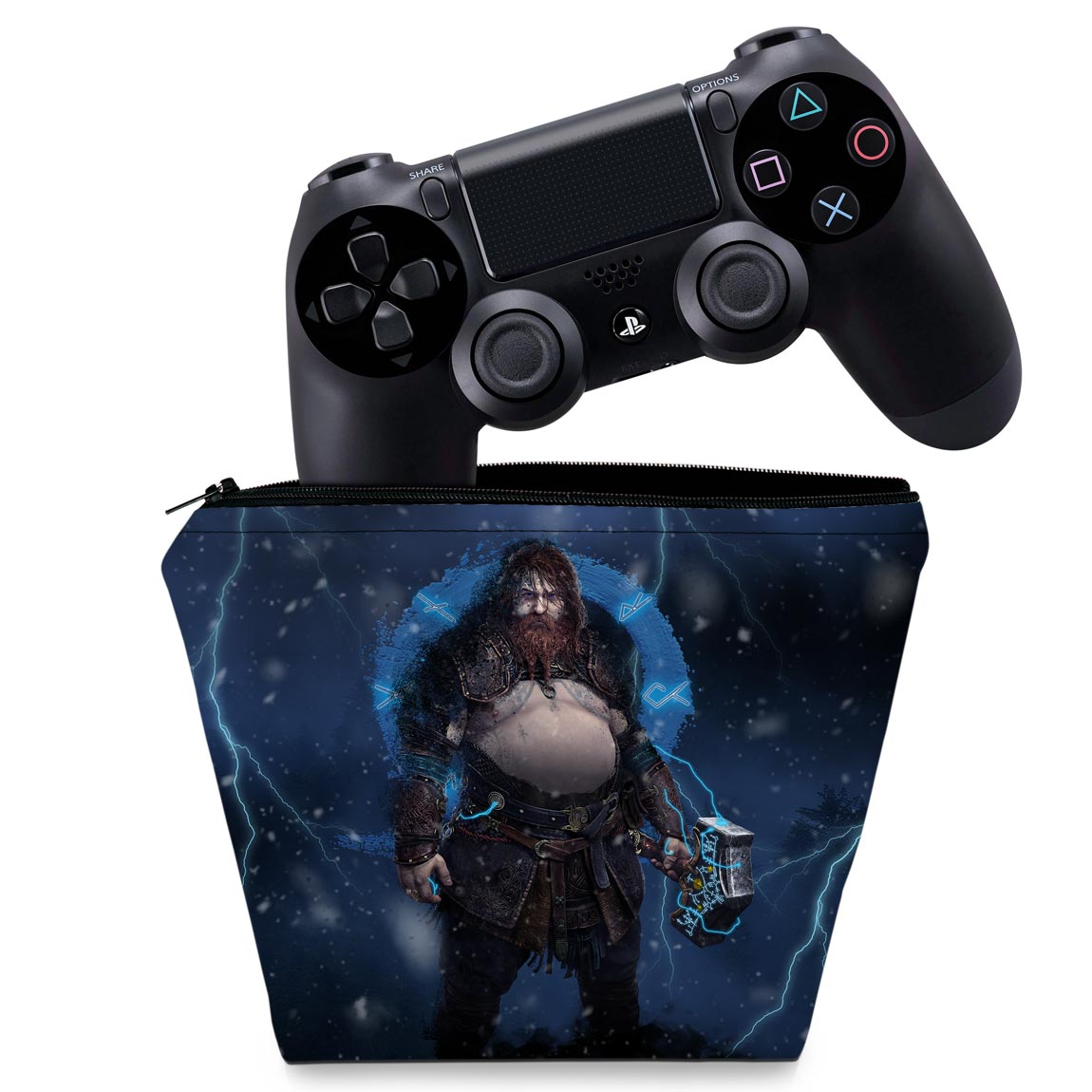 Capa PS4 Controle Case - God of War Ragnarok B