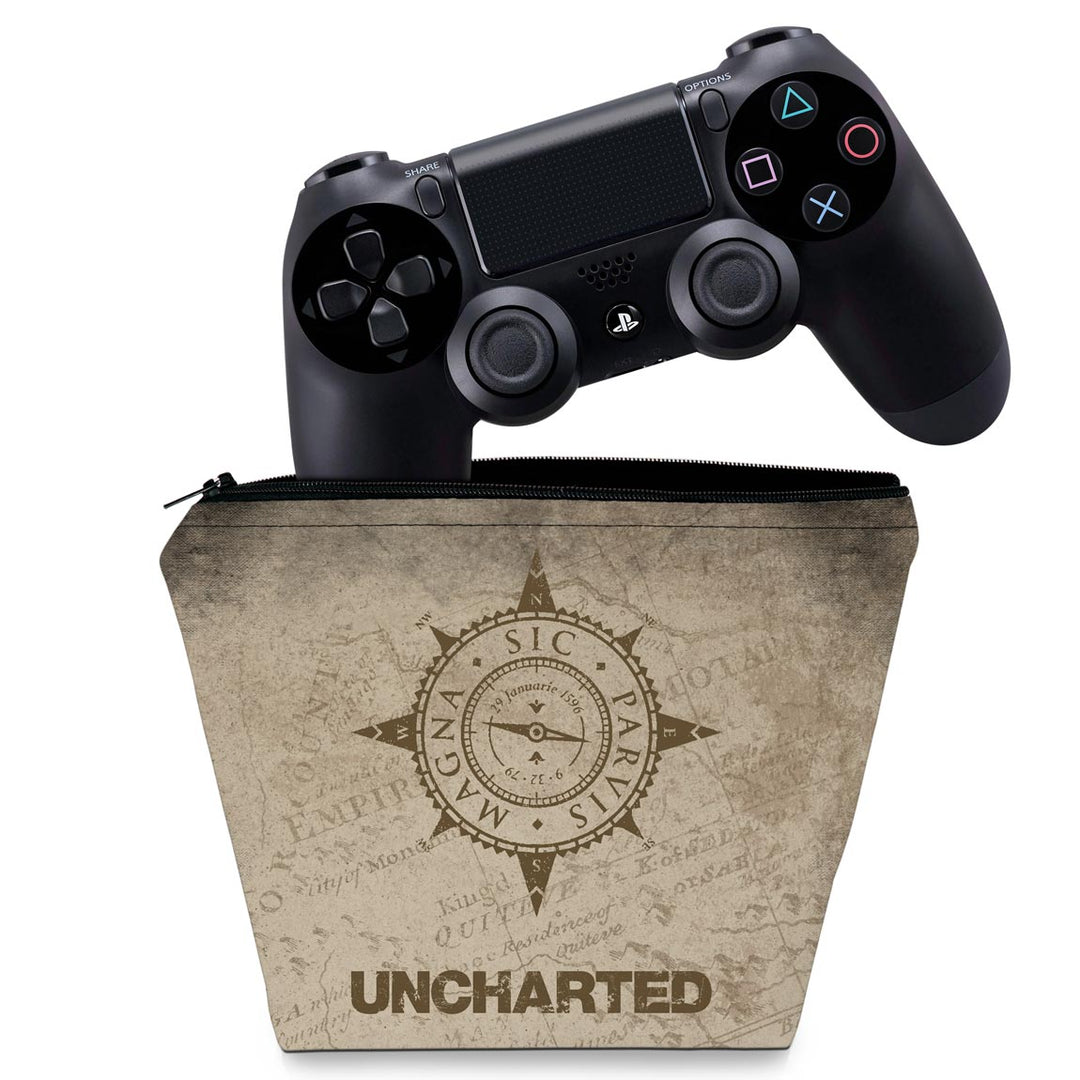 Capa Case PS4 Controle - Uncharted - Pop Arte Skins