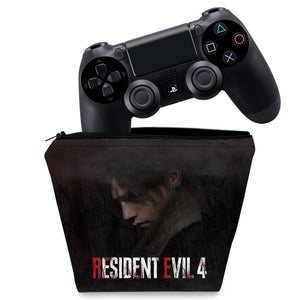 Capa Case PS4 Controle - Resident Evil 4 Remake - Pop Arte Skins