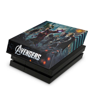 Capa Anti Poeira PS4 Fat - The Avengers - Os Vingadores - Pop Arte Skins