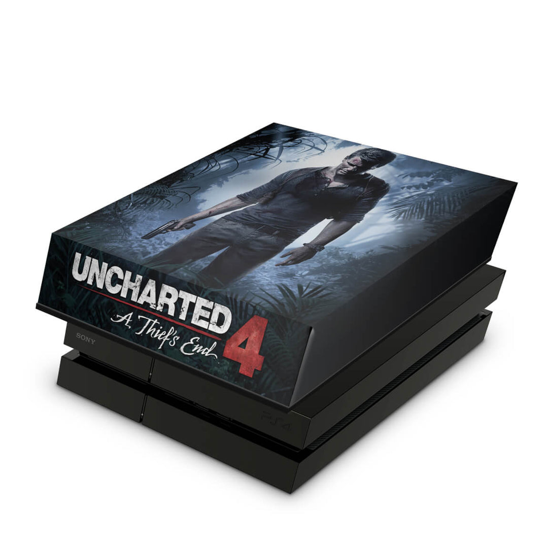 Capa Anti Poeira PS4 Fat - Uncharted 4 - Pop Arte Skins