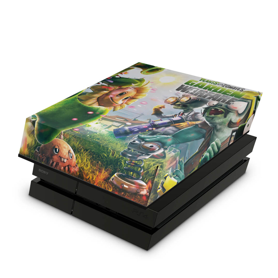Capa Anti Poeira PS4 Fat - Plants Vs Zombies Garden Warfare - Pop Arte Skins