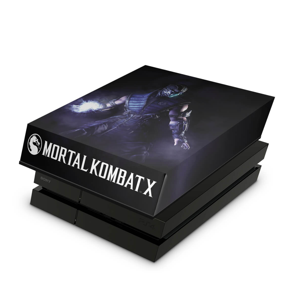 Capa Anti Poeira PS4 Fat - Mortal Kombat X - Sub Zero