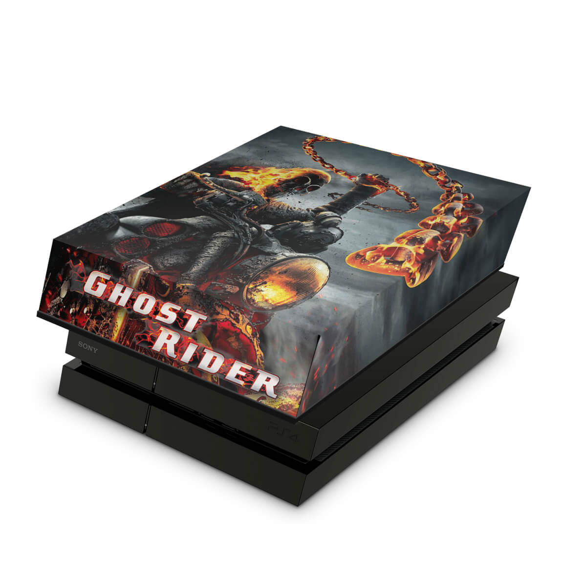 Capa Anti Poeira PS4 Fat - Ghost Rider #B
