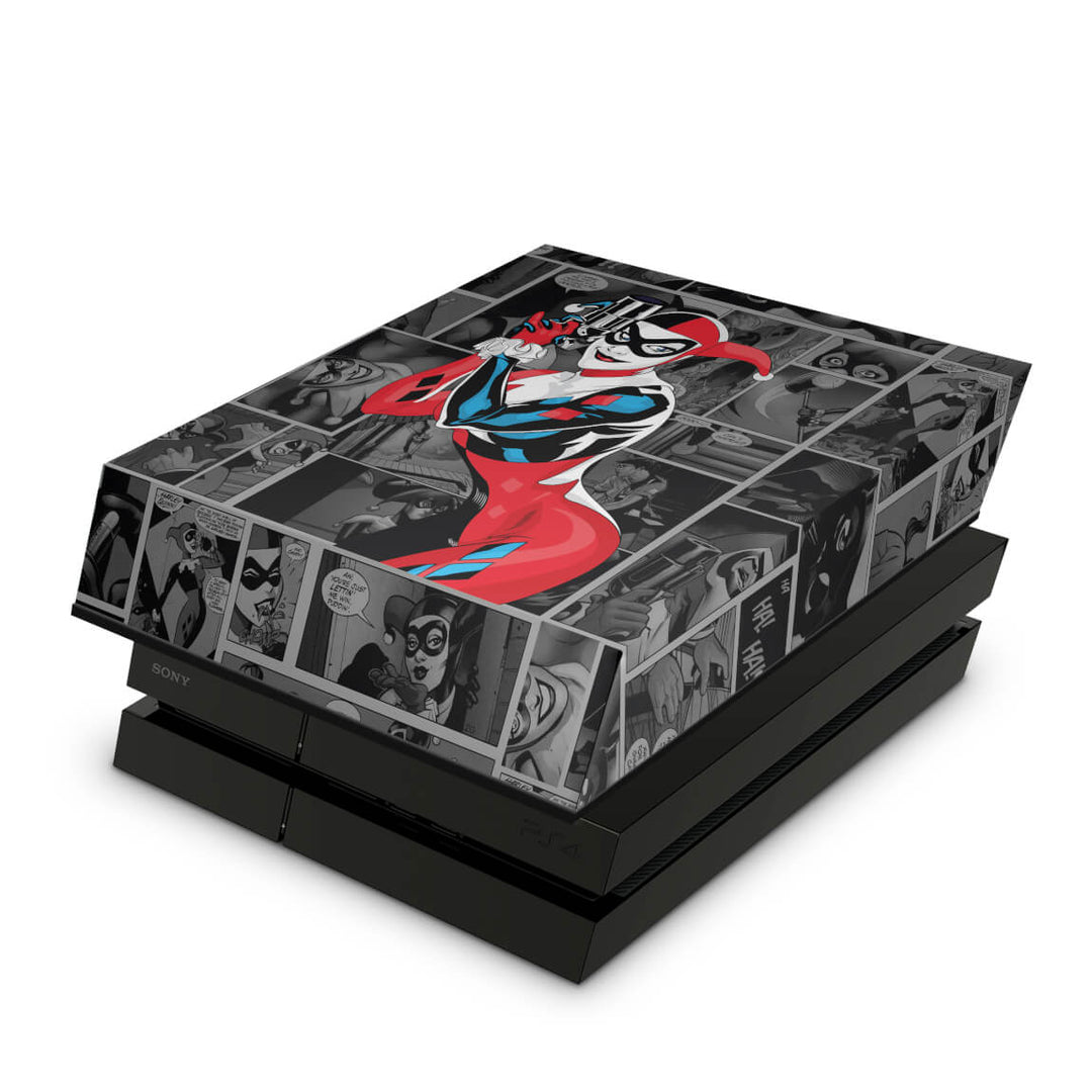 Capa Anti Poeira PS4 Fat - Harley Quinn - Arlequina #A - Pop Arte Skins