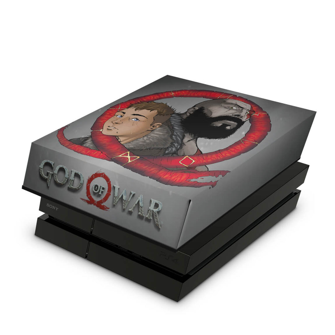 Capa Anti Poeira PS4 Fat - God Of War 4 - Pop Arte Skins