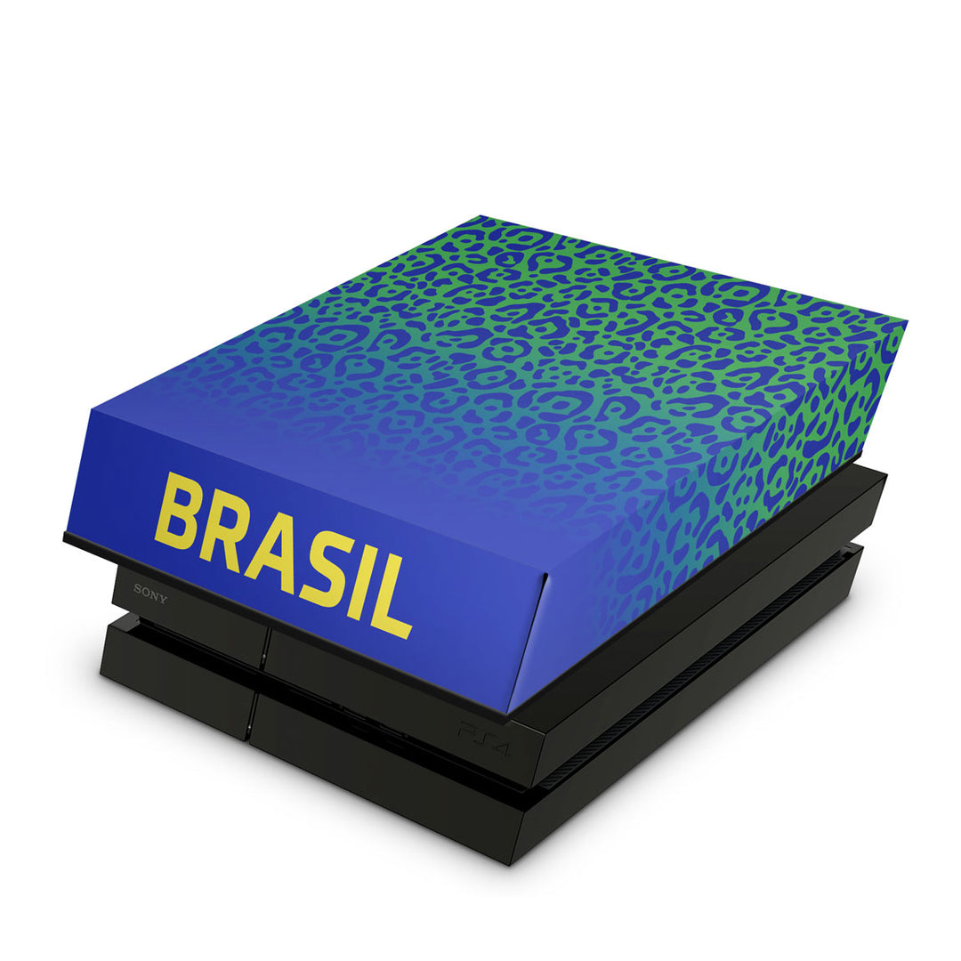 Capa Anti Poeira PS4 Fat - Brasil - Pop Arte Skins