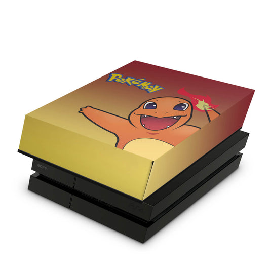 PS4 Fat Capa Anti Poeira - Pokemon Charmander