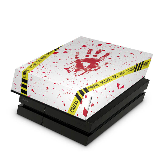 PS4 Fat Capa Anti Poeira - Cena De Crime Scene