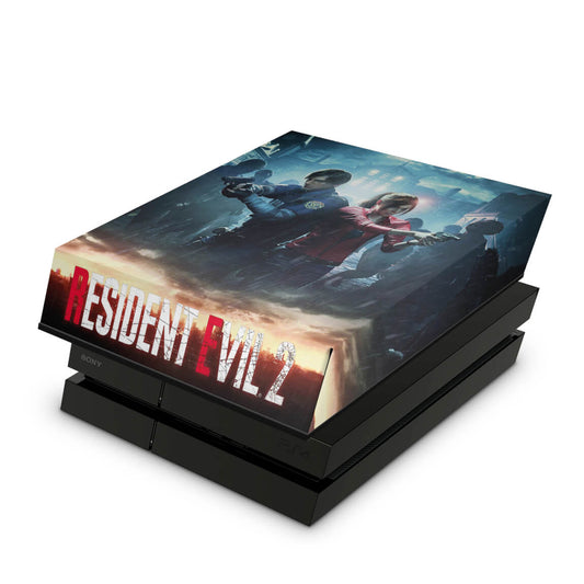 PS4 Fat Capa Anti Poeira - Resident Evil 2 Remake