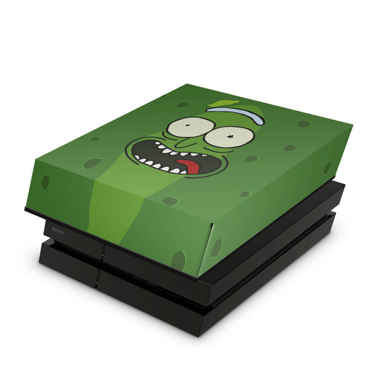 PS4 Fat Capa Anti Poeira - Pickle Rick And Morty