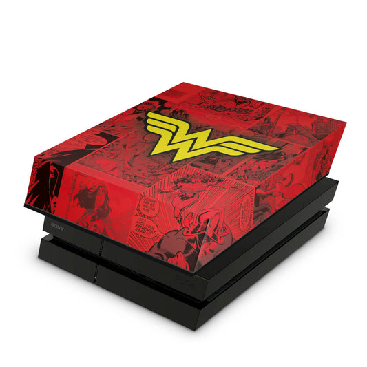 PS4 Fat Capa Anti Poeira - Mulher Maravilha Comics