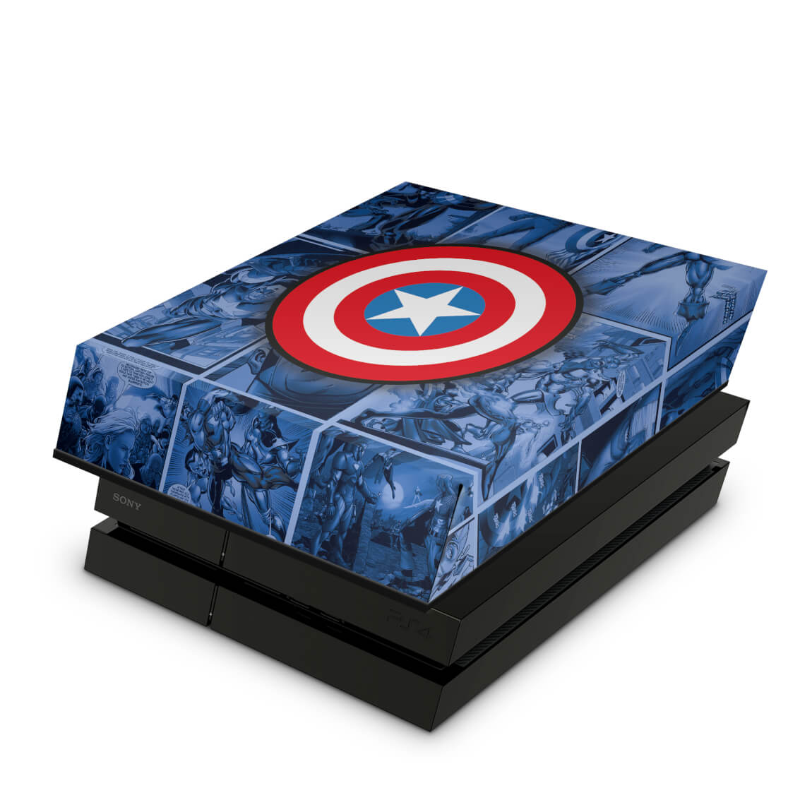 Capa Anti Poeira PS4 Fat - Capitão América Comics