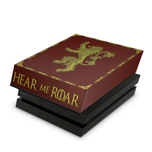 PS4 Fat Capa Anti Poeira - Game Of Thrones Lannister