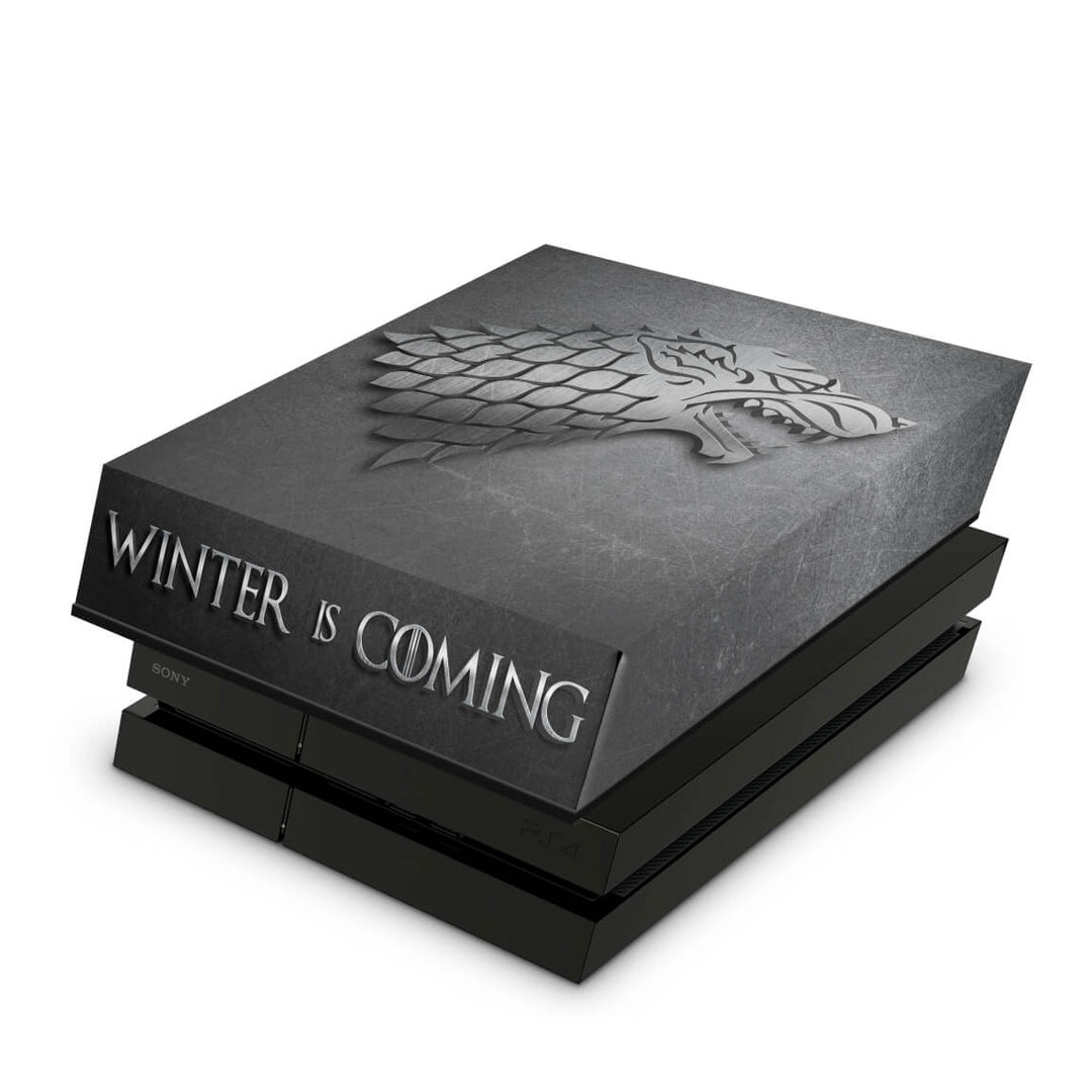 Capa Anti Poeira PS4 Fat - Game Of Thrones Stark - Pop Arte Skins