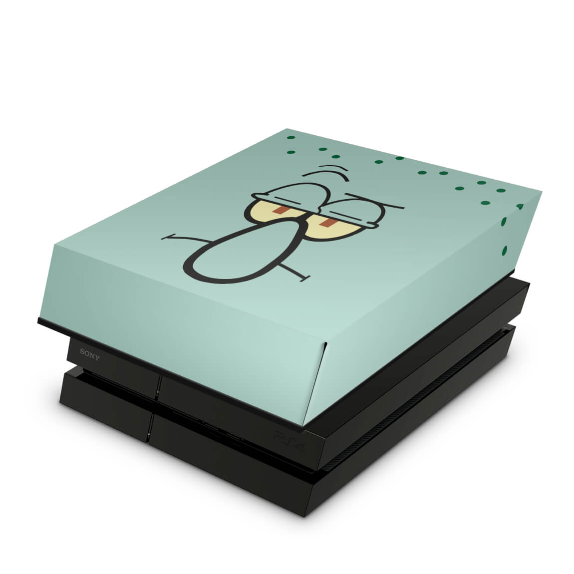 PS4 Fat Capa Anti Poeira - Lula Molusco Bob Esponja