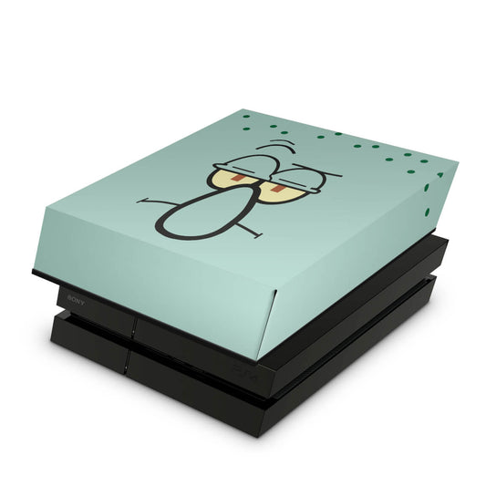 PS4 Fat Capa Anti Poeira - Lula Molusco Bob Esponja