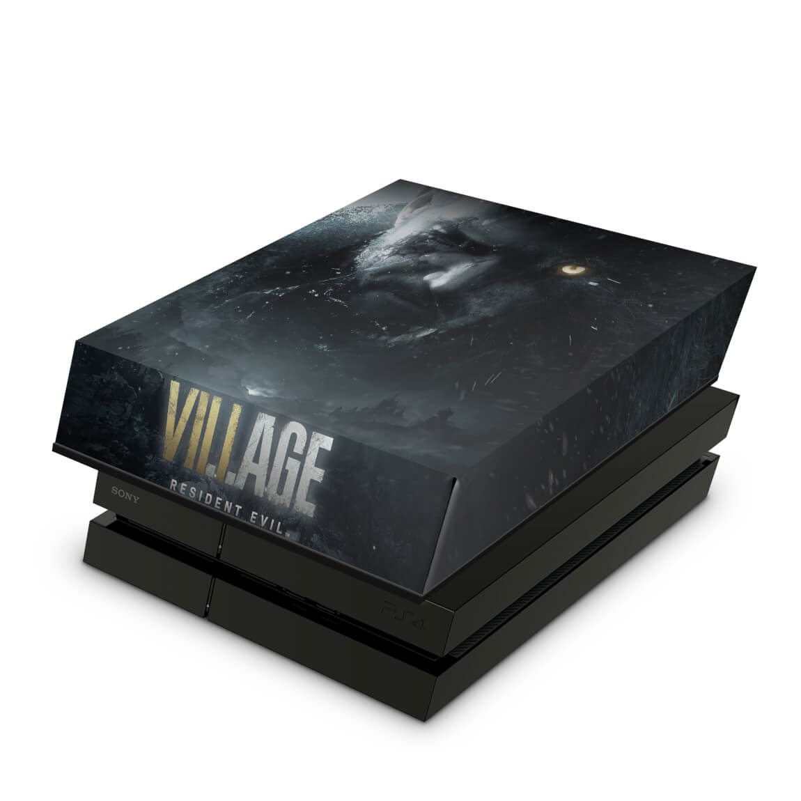 PS4 Fat Capa Anti Poeira - Resident Evil Village