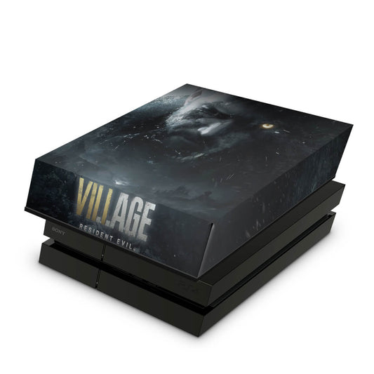 PS4 Fat Capa Anti Poeira - Resident Evil Village