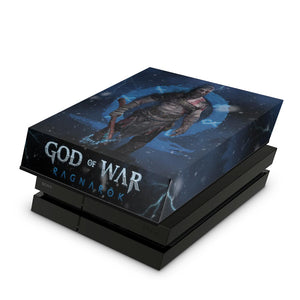 Capa Anti Poeira PS4 Fat - God of War Ragnarok B - Pop Arte Skins