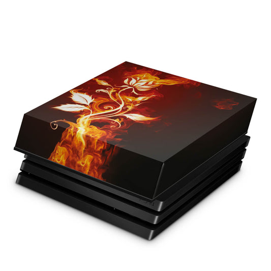 Capa Anti Poeira PS4 Pro - Fire Flower