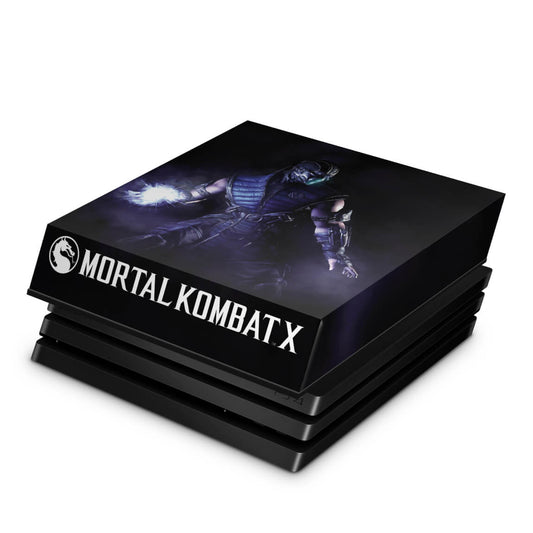 Capa Anti Poeira PS4 Pro - Mortal Kombat X - Sub Zero