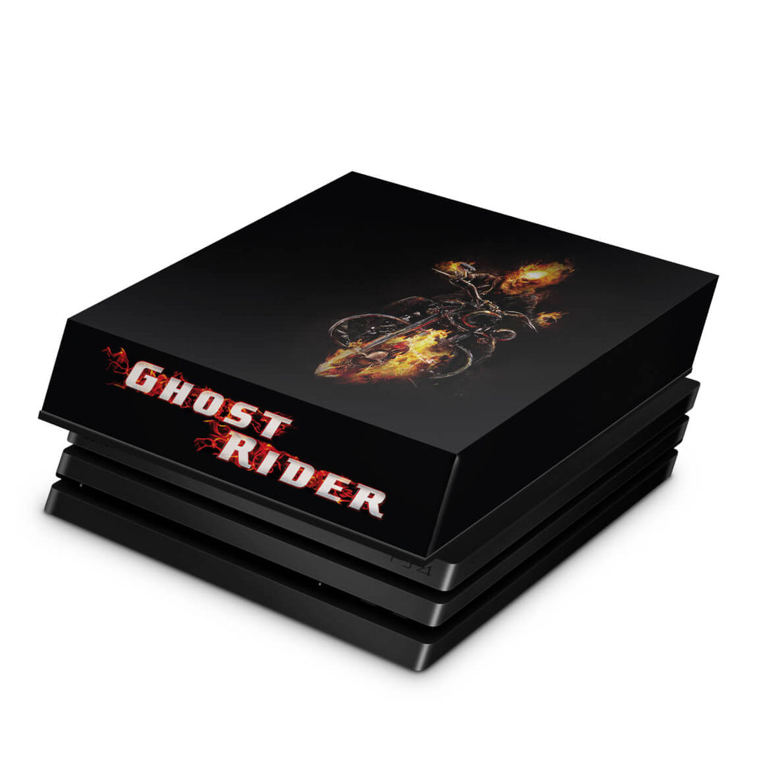 Capa Anti Poeira PS4 Pro - Ghost Rider #A