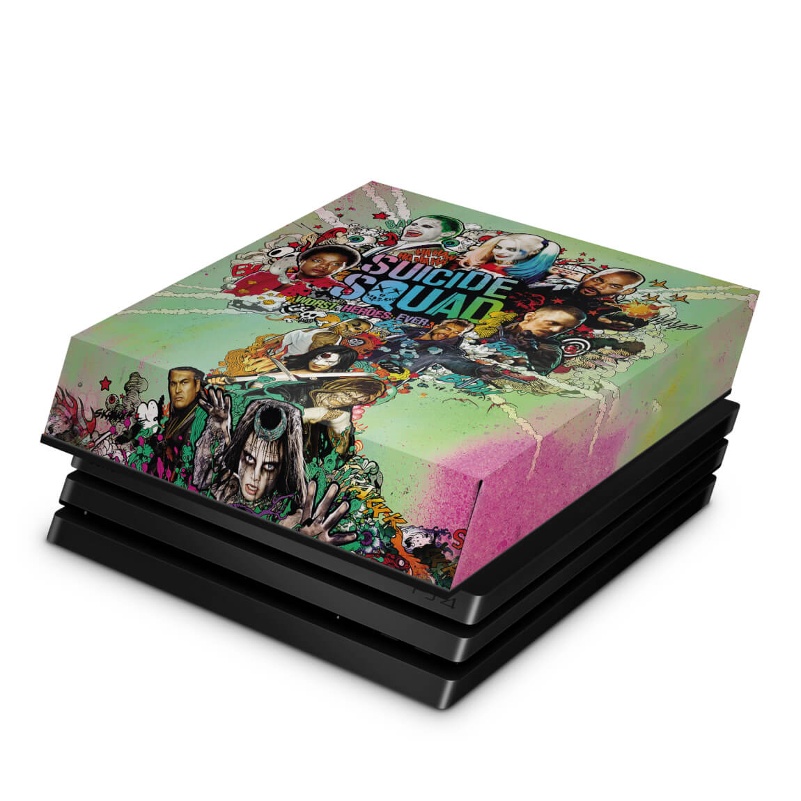 Capa Anti Poeira PS4 Pro - Esquadrão Suicida #B