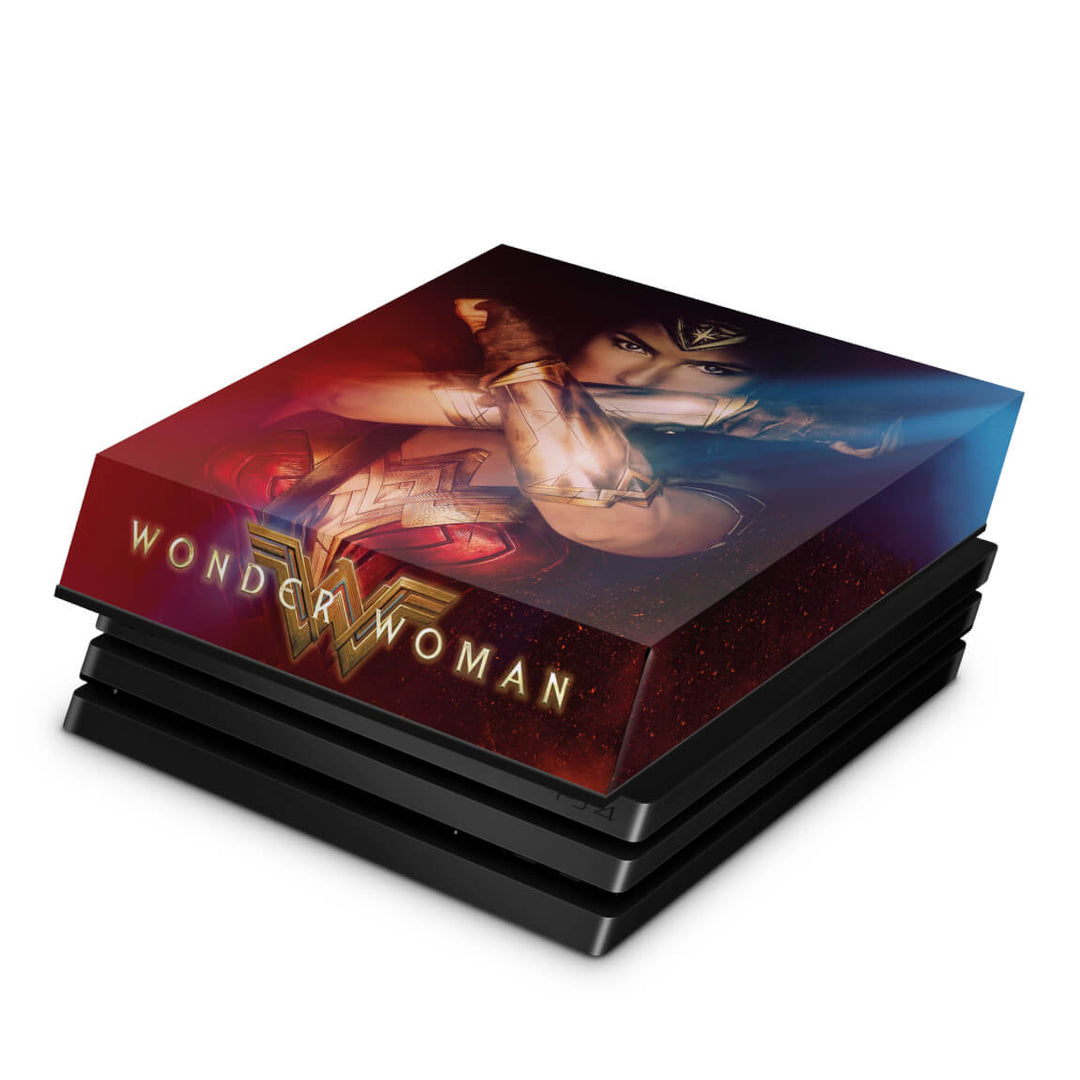 Capa Anti Poeira PS4 Pro - Mulher Maravilha