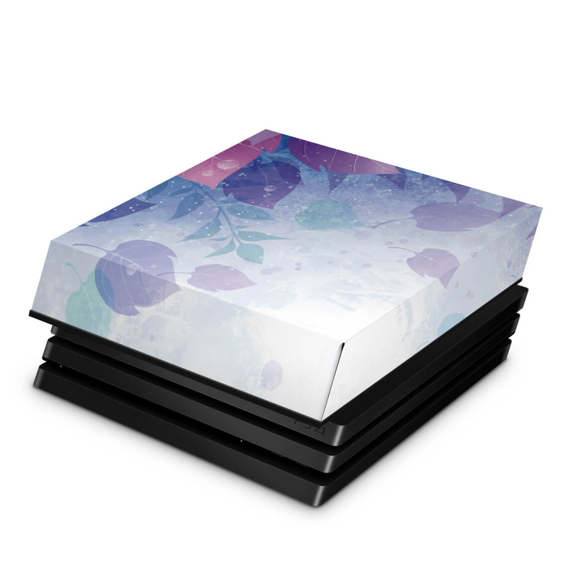 Capa Anti Poeira PS4 Pro - Folhas Lilás