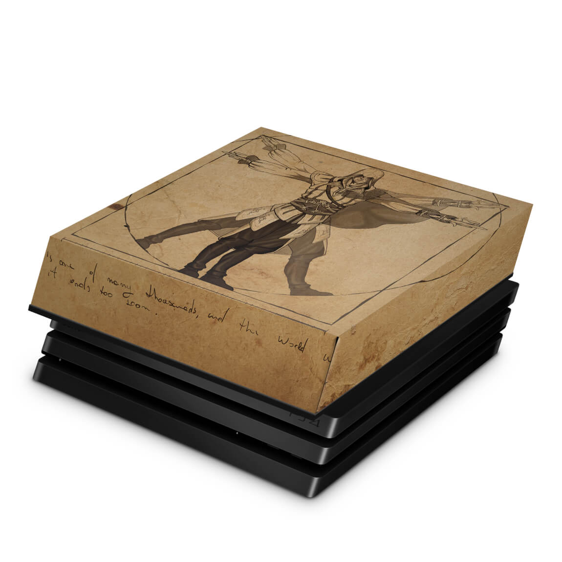 PS4 Pro Capa Anti Poeira - Assassin’s Creed Vitruviano