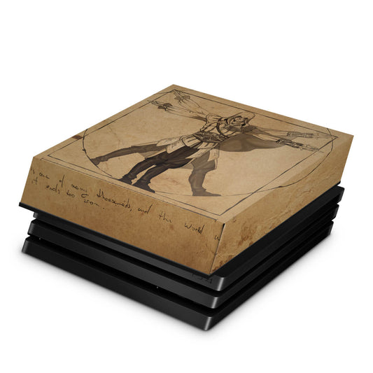 PS4 Pro Capa Anti Poeira - Assassin’s Creed Vitruviano