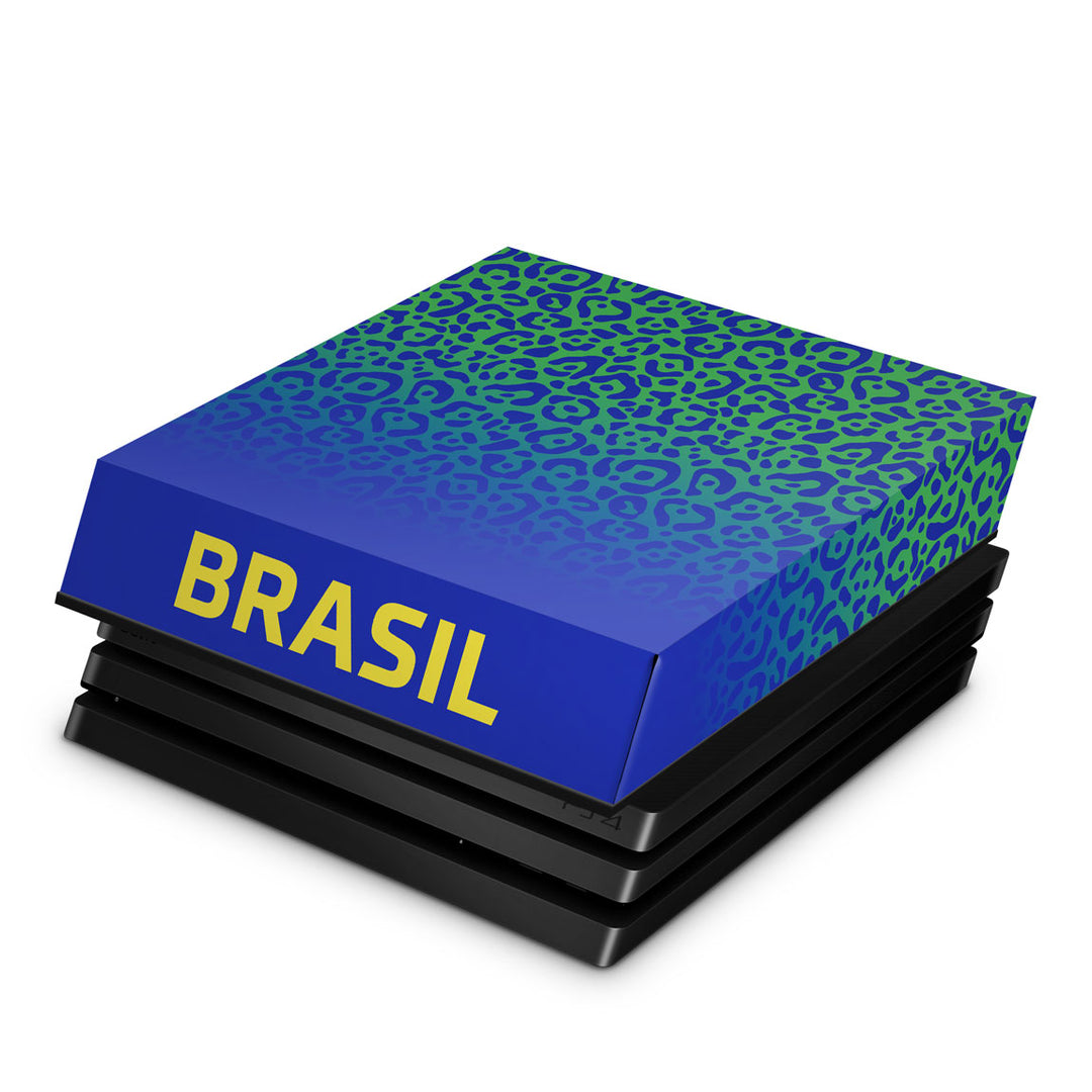 Capa Anti Poeira PS4 Pro - Brasil - Pop Arte Skins