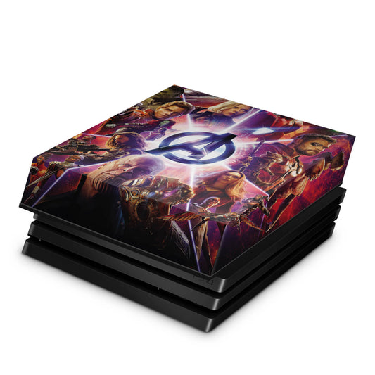 PS4 Pro Capa Anti Poeira - Os Vingadores: Guerra Infinita