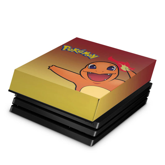 PS4 Pro Capa Anti Poeira - Pokemon Charmander